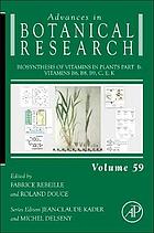 Biosynthesis of vitamins in plants