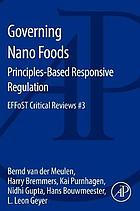 Governing nano foods : principles-based responsive regulation