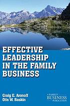 Effective leadership in the family business