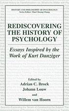 Rediscovering the History of Psychology