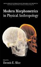 Modern morphometrics in physical anthropology