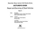 Repair and servicing of road vehicles