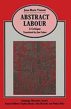 Abstract labour : a critique