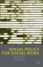 Social policy for social work