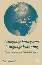 Language policy and language planning.