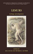 Lemurs : ecology and adaptation