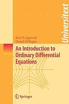 An introduction to ordinary differential equations