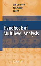 Handbook of multilevel analysis