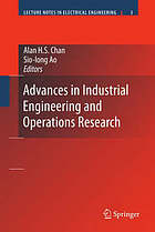 Advances in Industrial Engineering and Operations Research