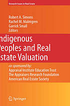 Indigenous Peoples and Real Estate Valuation.