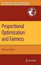 Proportional optimization and fairness