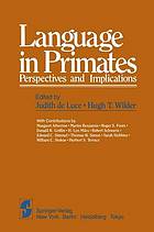 Language in primates perspectives and implications