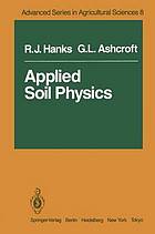 Applied soil physics soil water and temperature applications