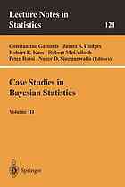 Case studies in Bayesian statistics / 3.