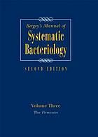 Bergey's manual of systematic bacteriology