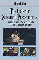 The craft of scientific presentations