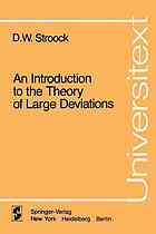 An introduction to the theory of large deviations