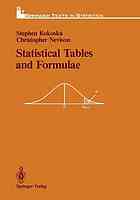 Estatistical tables and formulae