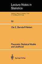 Parametric statistical models and likelihood