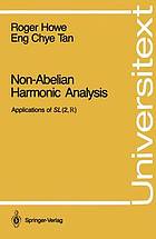 Non-abelian harmonic analysis : applications of SL (2, R)