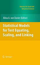 Statistical models for test equating, scaling, and linking