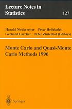 Monte Carlo and Quasi Monte-Carlo Methods 1996 : Proceedings of a conference at the University of Salzburg, Austria, July 9-12, 1996