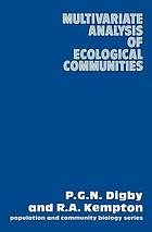 Multivariate analysis of ecological communities