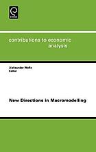 New directions in macromodelling