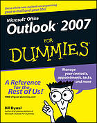 Microsoft office Outlook 2007 for dummies.