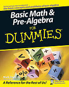 Basic Math and Pre-Algebra For Dummies.