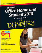 Office home and student 2010 all-in-one for dummies