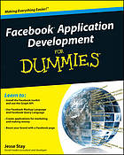 Facebook application development for dummies