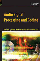 Audio signal processing and coding