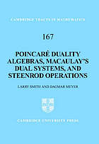 Poincaré duality algebras, Macaulay's dual systems, and Steenrod operations