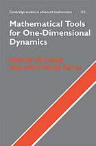 Mathematical tools for one-dimensional dynamics