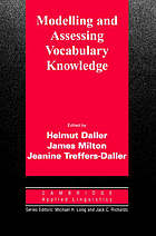 Modelling and Assessing Vocabulary Knowledge / Volume 0.