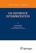 On sentence interpretation