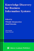 Knowledge Discovery for Business Information Systems