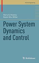 Power system dynamics and control