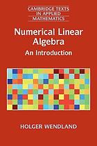 Numerical Linear Algebra.