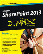 Microsoft SharePoint 2013 for dummies