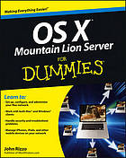 OS X Mountain Lion Server For Dummies