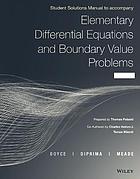 Elementary differential equations and boundary value problems