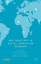 New Frontiers in Social Innovation Research