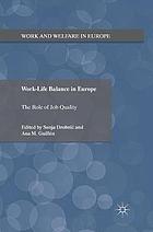 Work-life balance in europe 2011.