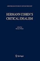 Hermann Cohen's critical idealism