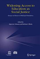 Widening access to education as social justice : essays in honor of Michael Omolewa