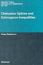 Chebyshev Splines and Kolmogorov Inequalities.