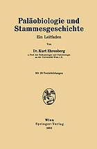 Palaobiologie und Stammesgeschichte : ein Leitfaden