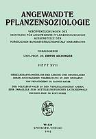 Gesellschaftsanschluss der Lärche und Grundlagen ihrer Natürlichen Verbreitung in den Ostalpen, Der Polylepsis-Wal in den Venezolanischen Anden, eine Parallele zum Mitteleurpäischen Latschenwald